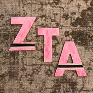 ZTA wooden letters